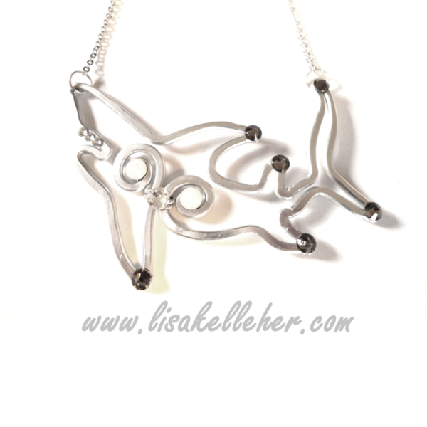 Shark Necklace Silver Moonlight