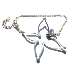 Butterfly Anklet Silver Moonbeams