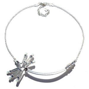 Dandelion Wish Necklace Silver Moonlight