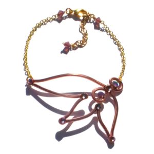 Fairy Wing Anklet Rose Gold