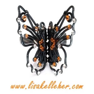 Monarch Butterfly Hair Clips Midnight Maralade