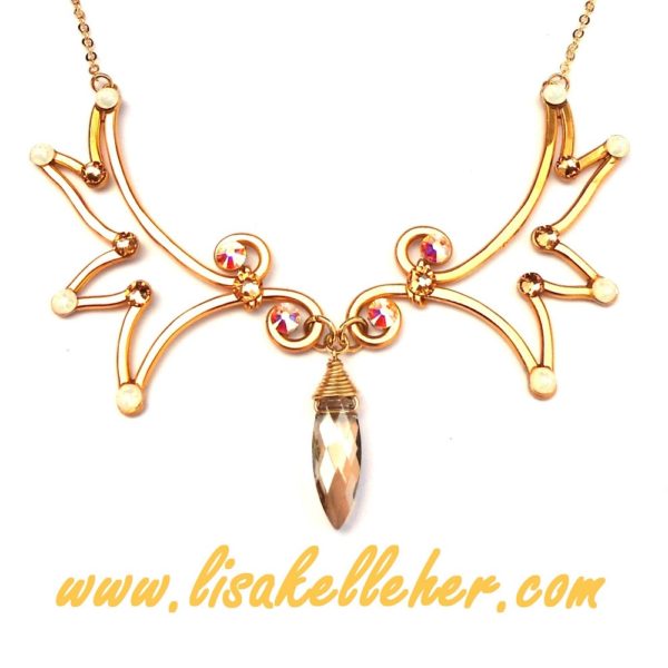 Angel Wings Necklace Gold Sunlight Main