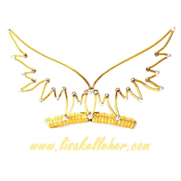 Angel Wings Tiara Gold Sunlight