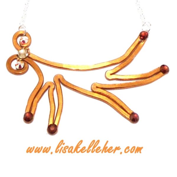 Antler Necklace Copper Main