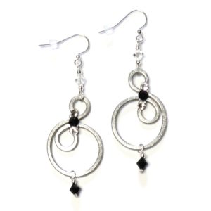 Bubbles Earrings Charcoal Armour