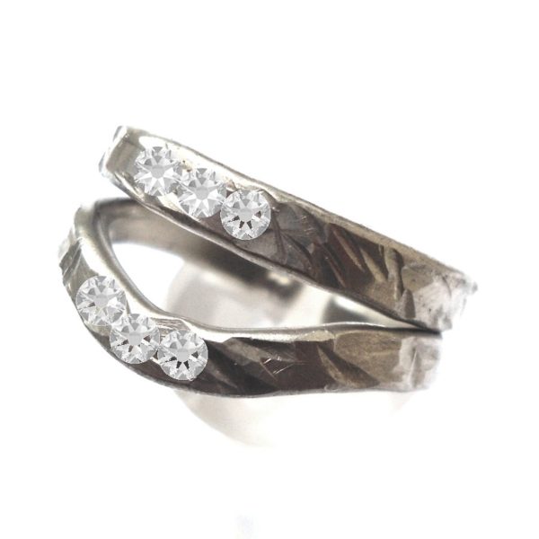 Pewter Two Become One Adjustable Ring