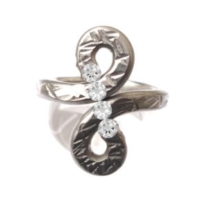 Pewter Infinity Ring Adjustable