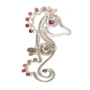 seahorse-hair-clip-silver-ombre-pink