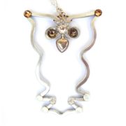 Baby Owl Necklace Silver Main