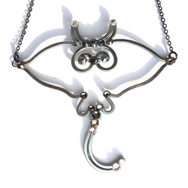 Stingray Necklace Charcoal Main
