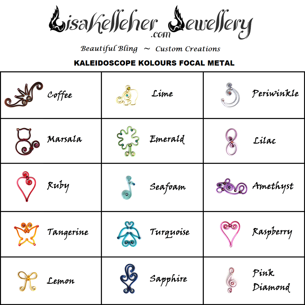 Lisa Kelleher Jewellery Kaleidoscope Kolours Focal Metal